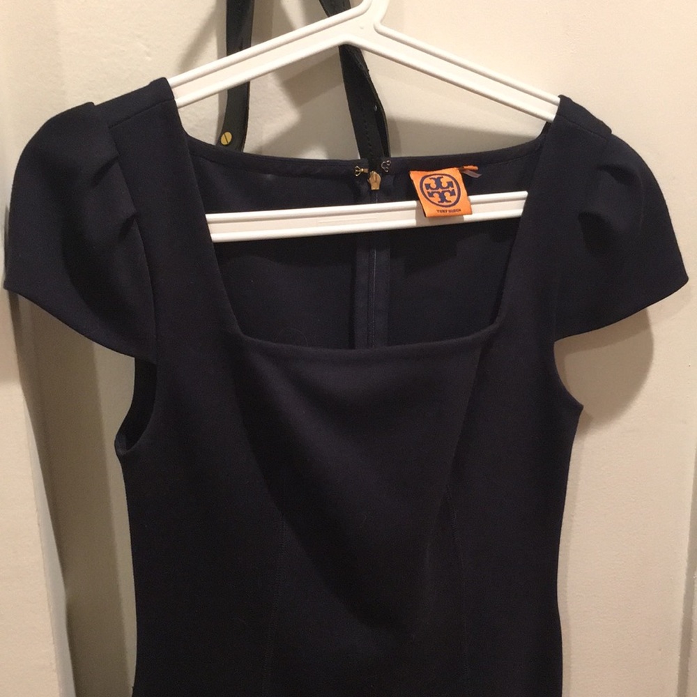 Tory Burch square neck knee length dress sz s